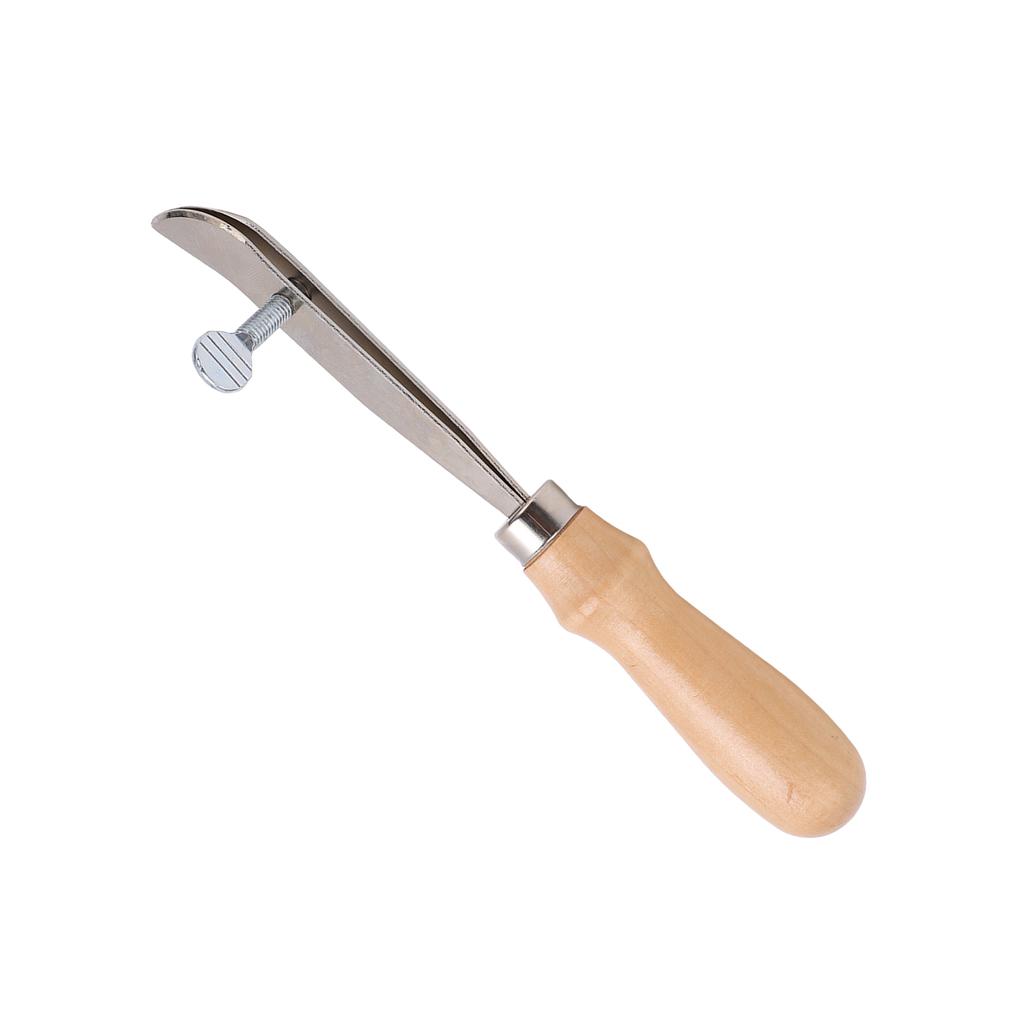 Cremator de tăiat din piele Mâner din lemn Metal durabil Folosit pe scară largă Portabil îndoit exterior din piele pt