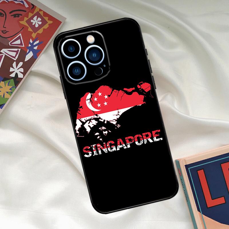 

Singapore Flag Phone Case For iPhone 17 16 15 13 12 11 14 Pro Max 16 Plus 12 13 Mini 16e 17 Air Funda Cover iPhone 15