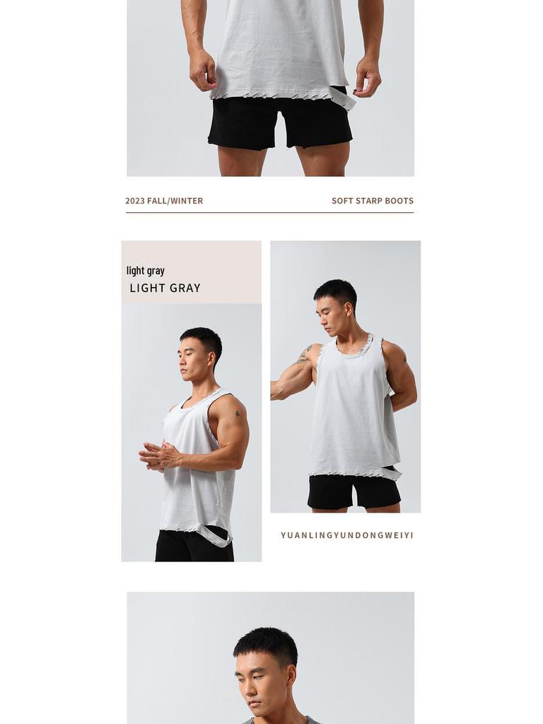 Men's Quick-Drying Stretch Basketball Vest for Summer Fitness & Outdoor Running