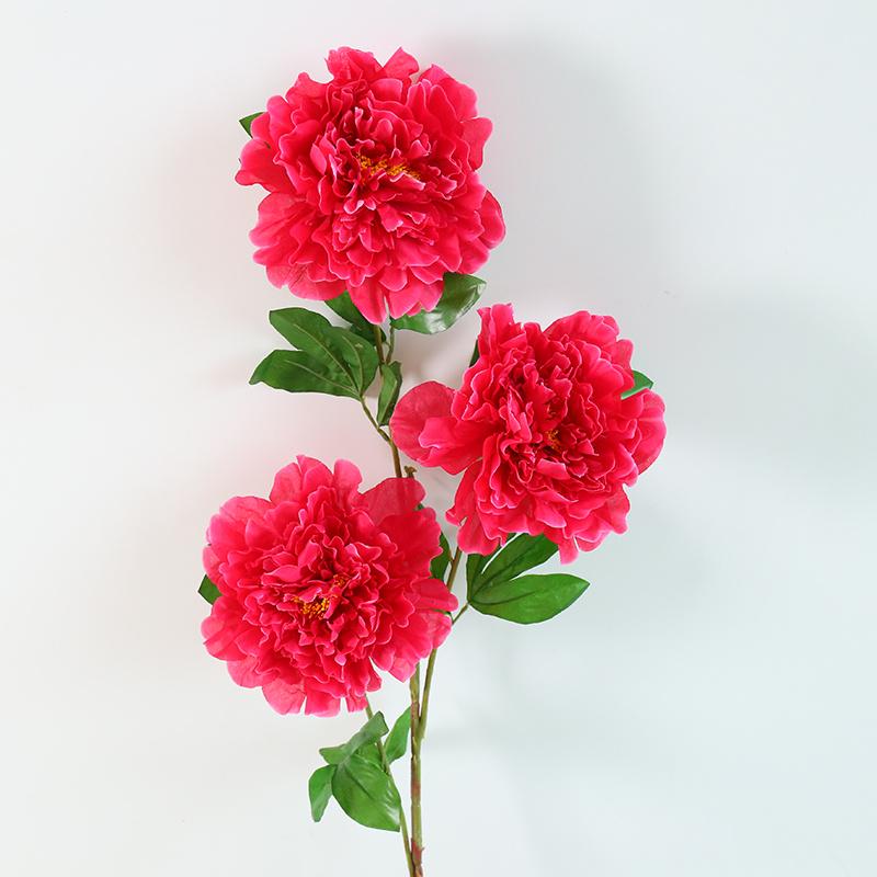Peony Silk Flower: Large, Single-Head Tabletop/Floor Decoration