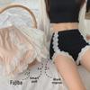 Women's Summer Lace Trim Anti-Exposure Ice Silk Safety Shorts