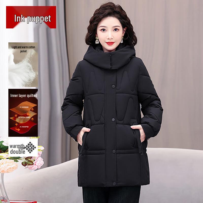 

Женская зимняя теплая стеганая куртка Moou 2025 2XL