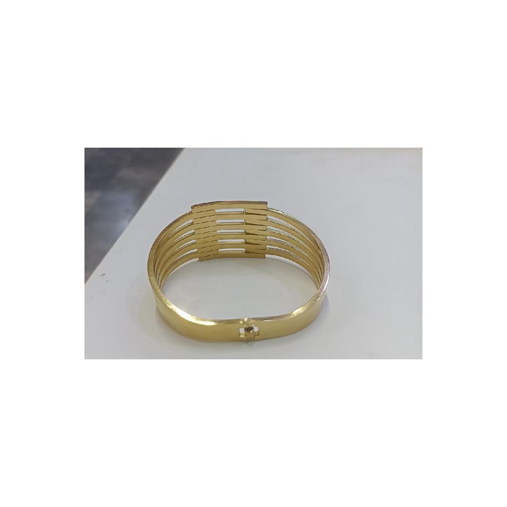 Stahlrippenarmband, hochwertig vergoldet