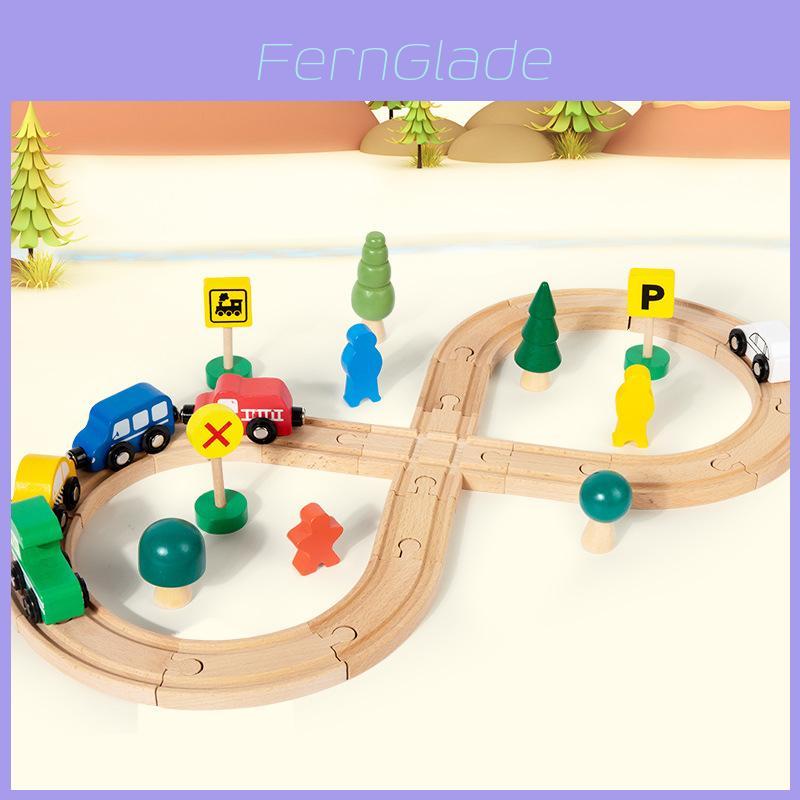 Wooden Childrens Train Track Toy For Creative Play And Development