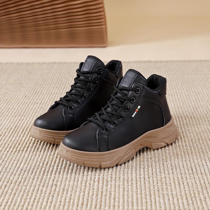 

High-top little white shoes female student Korean version 2025 spring and autumn new versatile fashion sports board shoes female ins tide L955 40