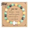 Comfortable Bracelet Women Elastic Rope Natural Stone Beads