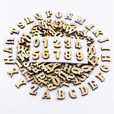 Wholesale  Rustic Style Capital Wooden Letters Alphabet Wood Cutout  Discs Patchwork Scrapbooking Arts Crafts DIY Decoration