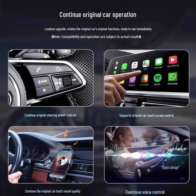 Compatible with 2023 Honda Civic, Type R, Accord, CR-V: Wireless CarPlay Box.