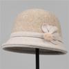 Mom Hat Lady New Autumn and Winter Foreign Style Grandma Bucket Hat Winter Models In the Elderly Old Lady Warm Hat
