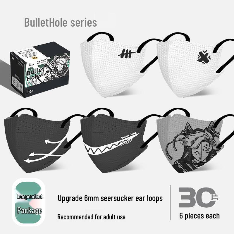 

3D Gradient Blush Mask: Disposable Adult Face Mask in Pure Desire Style 30 pieces per box