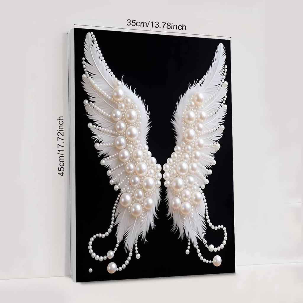 DIY Wings Diamond Art Kits Without Frame 35x45cm Gem Art Diamond Painting Kits for Adults/Beginners Gift Idea Home Wall Decor