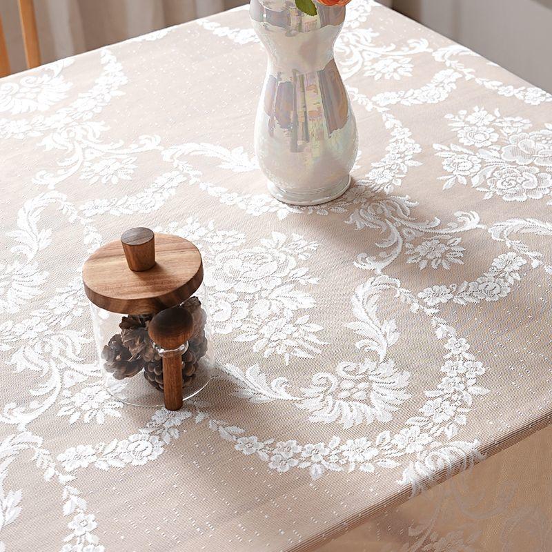 Elegante Phoenix Spitzentischdecke Rechteckig mit Muschelkante, Perfekt für Hochzeiten, Geburtstage, Babypartys & Jubiläen