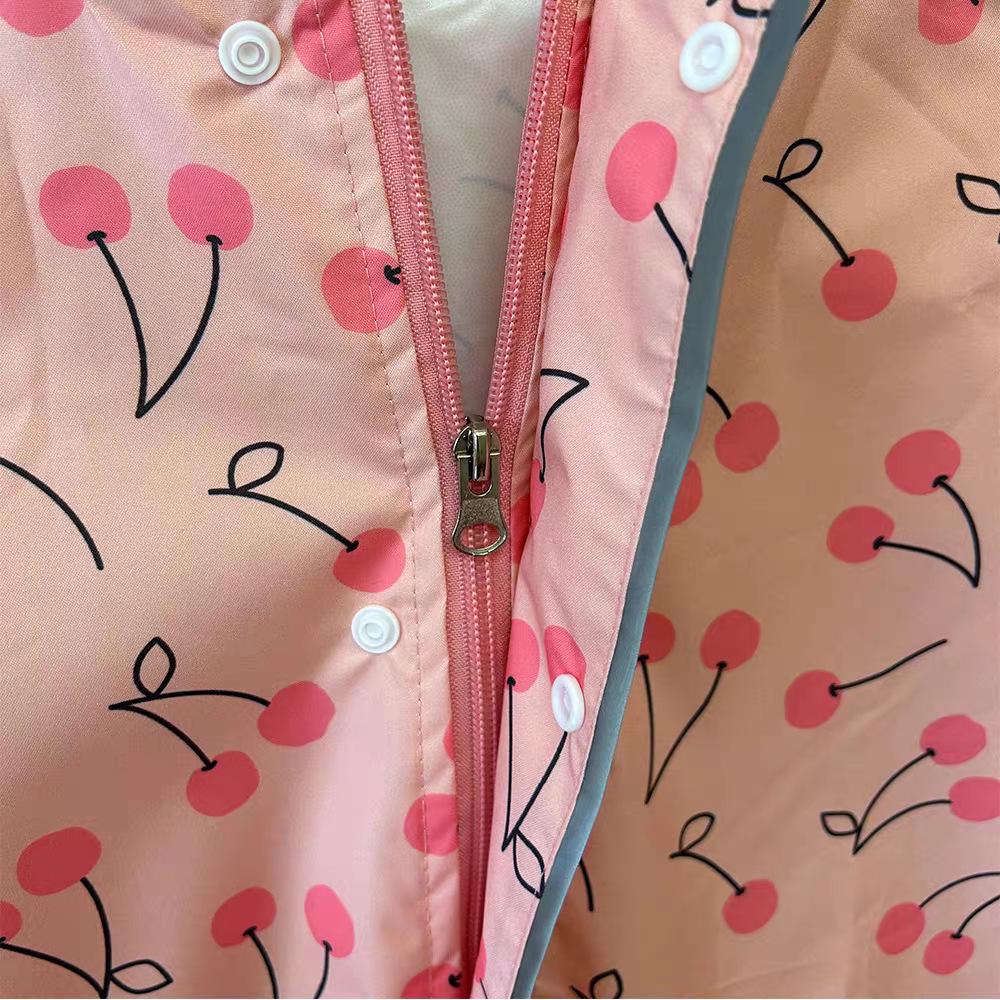 Kids' Quick-Drying Waterproof Raincoat for School with Space Design