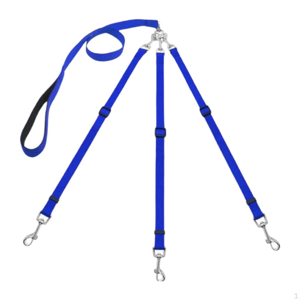 3 in 1 Dog Leash Detachable Belt, Sturdy, Adjustable,Triple for Large Medium Small