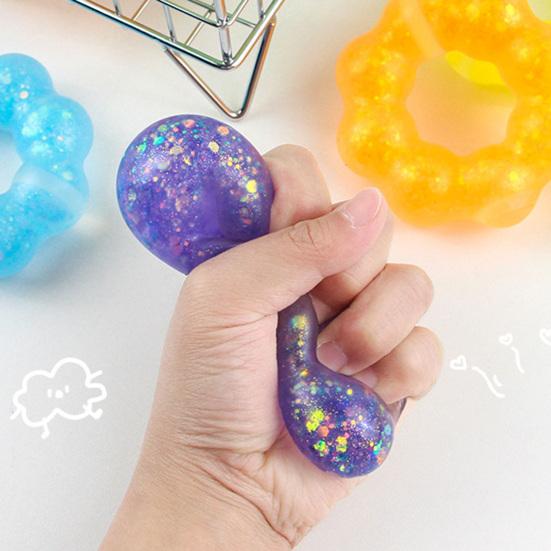 Fidget Toy Soft TPR Squishes Portable Stress Relief Bracelet Pendant Kids Adults Squeeze Toy Decompression Gift