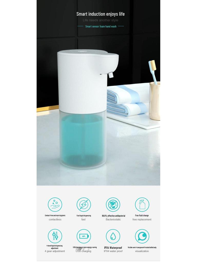 Automatische Slimme Sensor Schuim Zeep & Desinfectiemiddel Dispenser