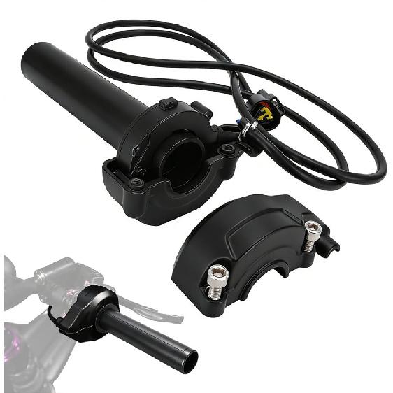 JFG Racing Throttle Handle with Rolling Bearing for Surron Light Bee,Dirt Bike Throttle Grips with Cable for Electric Bike Sur Ron Light Bee X and чёрный