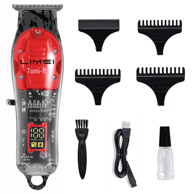 

Электрическая машинка для стрижки волос и универсальная бритва для парикмахеров и домашнего использования M9 small version красный