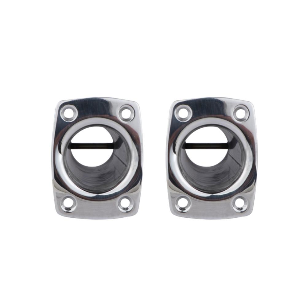 Boat Accessorie 2 Pieces Boat Fishing Flush Mount Rod Holder 316 Stainless Steel Fishing Tackle Tube Accessory 15° 90°