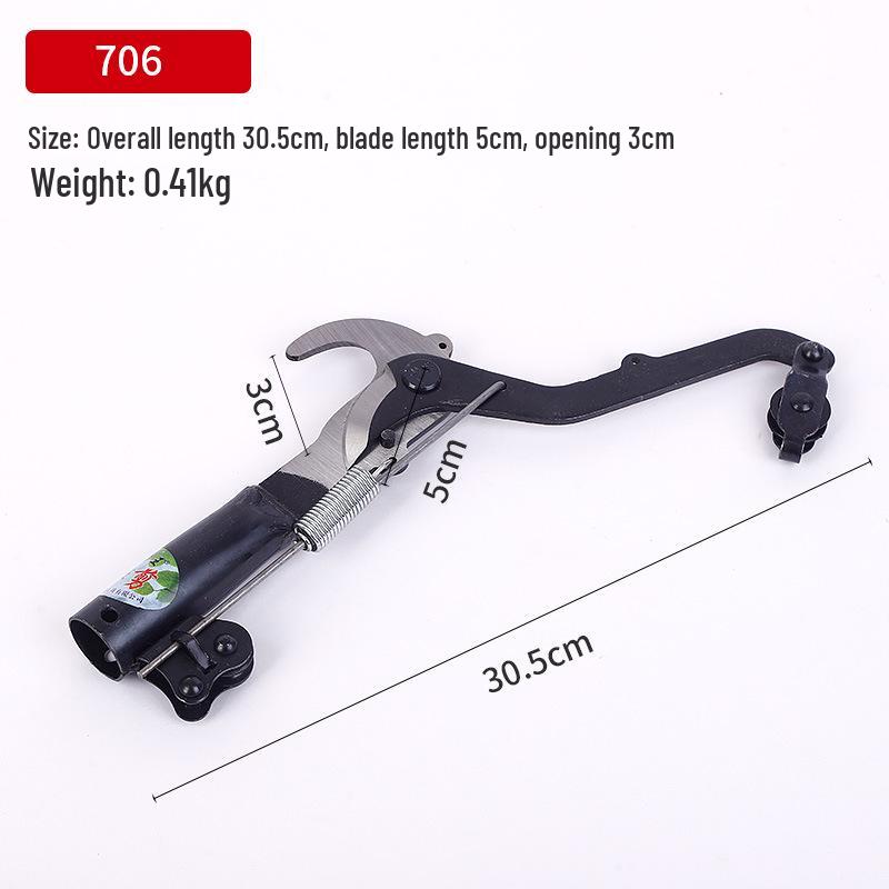 Telescopic High-Branch Pruner & Saw for Fruit Picking and Tree Pruning