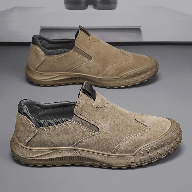 One-pedal men's shoes autumn breathable deodorant construction site work labor insurance shoes work shoes men's sports dad shoes men's