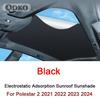 Roof Sunshade For Polestar 2    2024 Car Electrostatic Adsorption Sunroof Sunshade Skylight Blind Shading Sticker