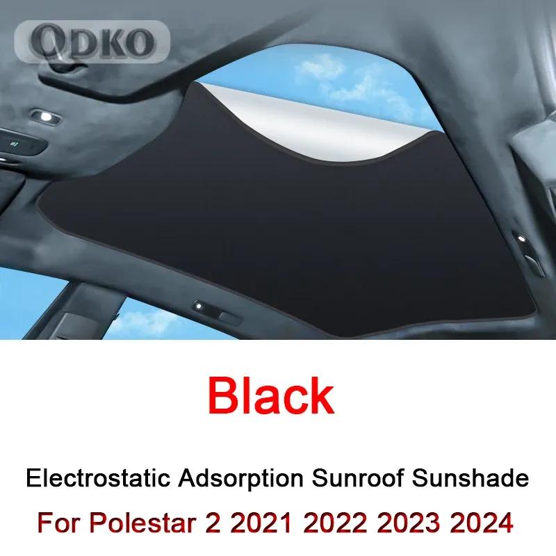 Roof Sunshade For Polestar 2    2024 Car Electrostatic Adsorption Sunroof Sunshade Skylight Blind Shading Sticker