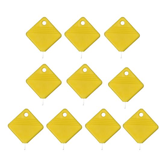 10 szt. nawlekaczy do igieł do szycia ręcznego Kwadratowy pomocnik do nawlekania igieł Łatwe narzędzie do nawlekania Pasuje do większości rozmiarów igieł Dla miłośników szycia