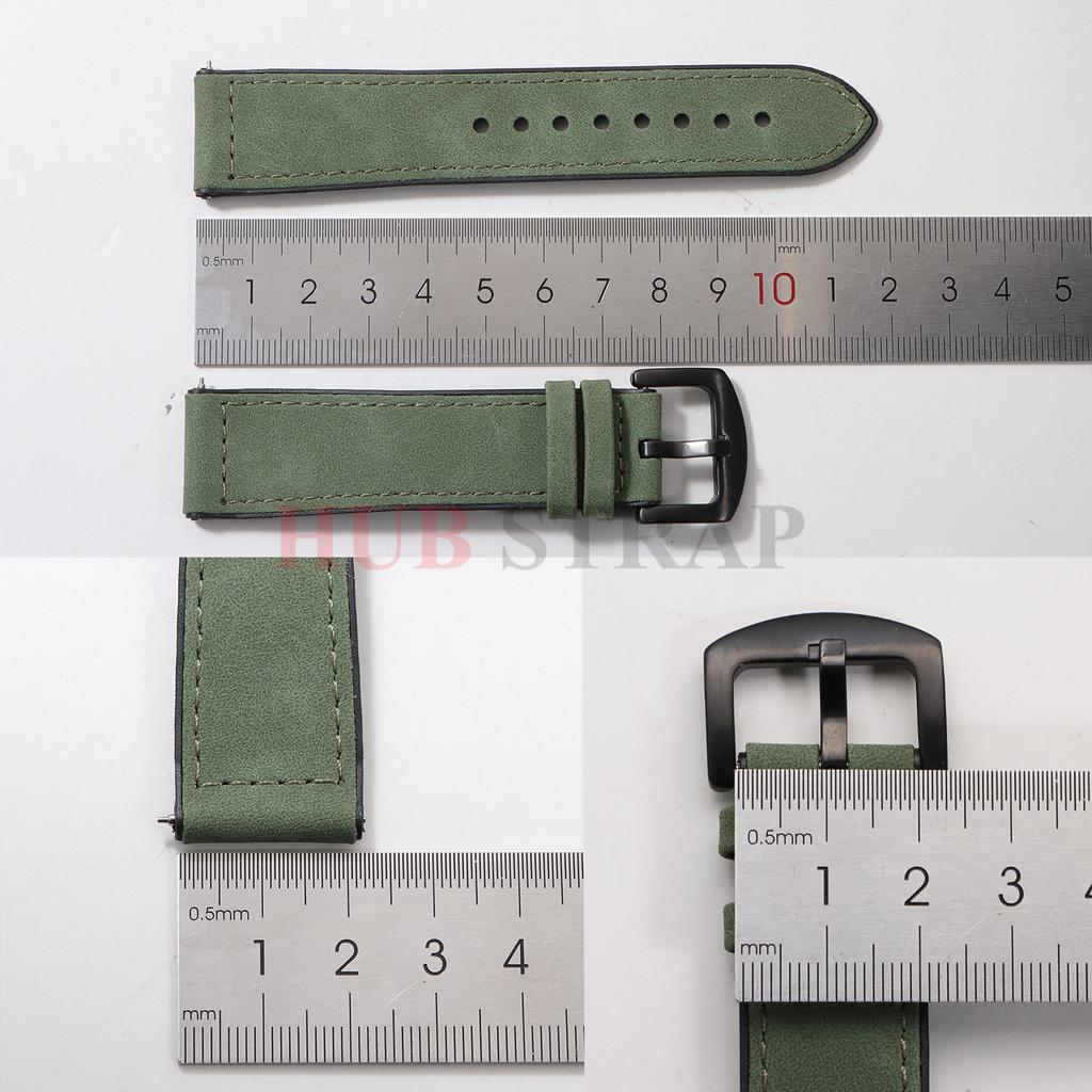 20mm 22mm Leather and Silicone Hybrid Strap for Samsung Galaxy Watch7 6 Classic 47mm 46mm/Galaxy Watch6 40mm 44mm Band Bracelet