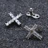 Set de Base y Top Dermal de Circonita Cúbica Brillante Acero Inoxidable de Grado Quirúrgico Joyería Corporal Accesorios para Piercings