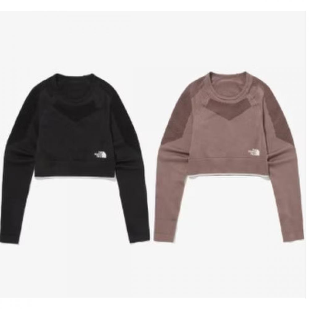 The North Face Motion Crop Long Sleeve Tee Nm5mq81 BLK (black)/85(S)