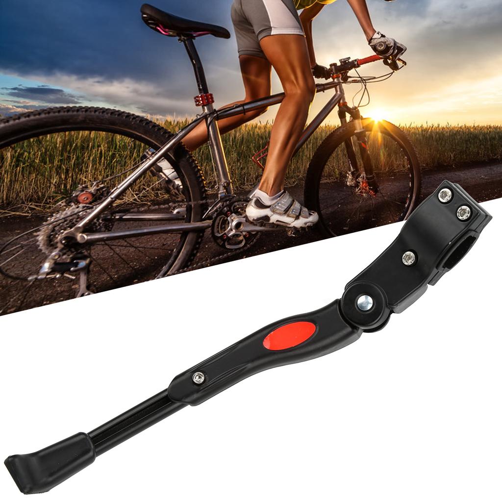 Bike Kickstand Aluminium Alloy   Wear Resisting Plastic Mat Inside Enhanced Stability   Kickstand