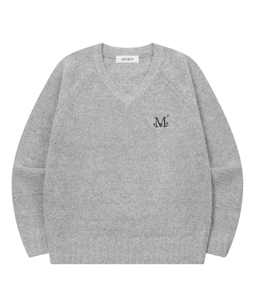 Mucent Noir Raglan V-Neck Knit (3 Colors)
