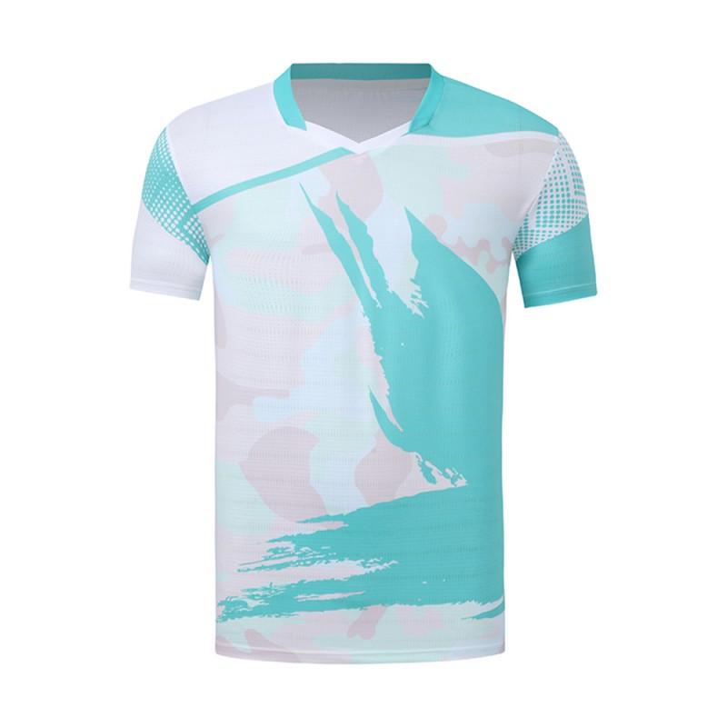 Unisex Badminton Shirt Short Sleeve Quick Dry Breathable Sport T-Shirt Men Women Kids Athletic Wear