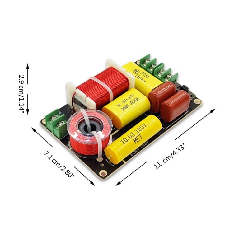 250W Pure Bass Subwoofer Crossover Frequency Distributor Divider 2 Way Speaker