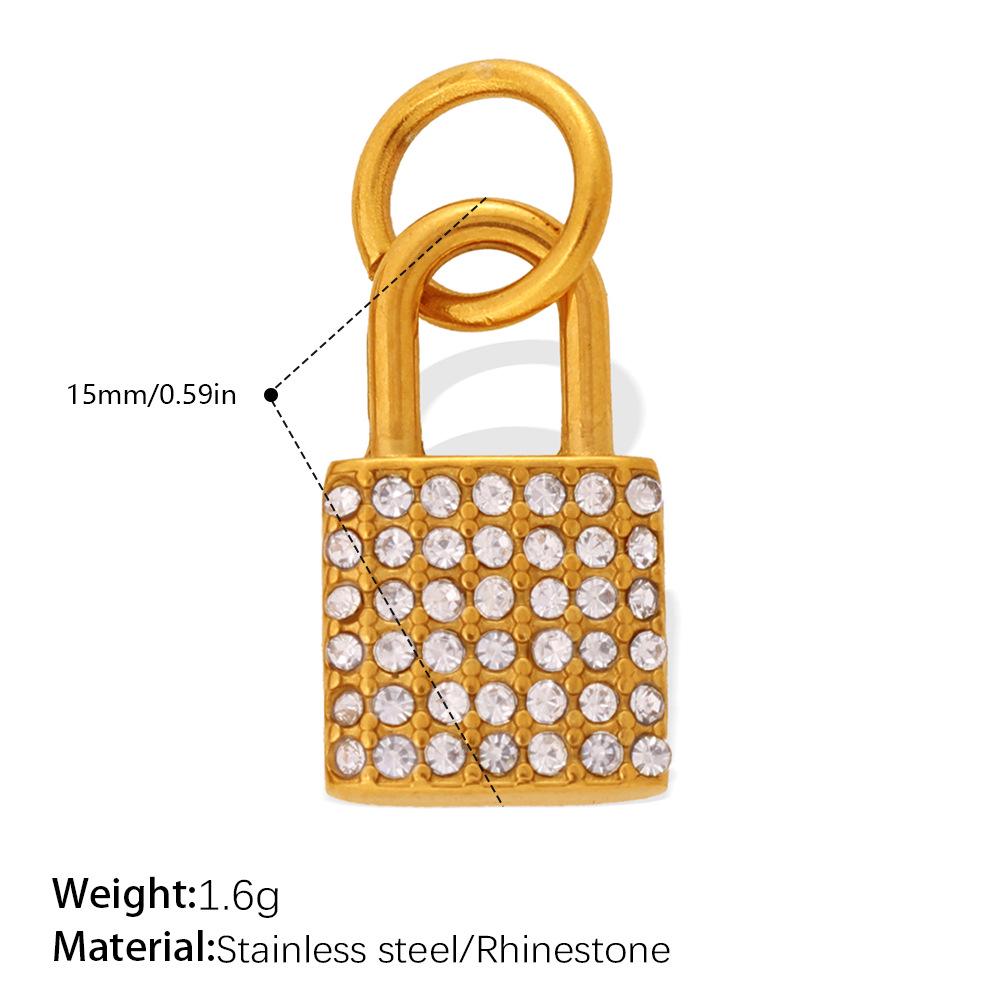 Luxurious Rhinestone Lock Pendant for Women – Unique and Versatile Jewelry Accessory