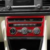 For Seat Leon MK3 2013 2014 2015 2016 2017 2018 2019 2020 Real Soft Carbon Fiber Sticker LHD RHD Car Central AC Button Panel