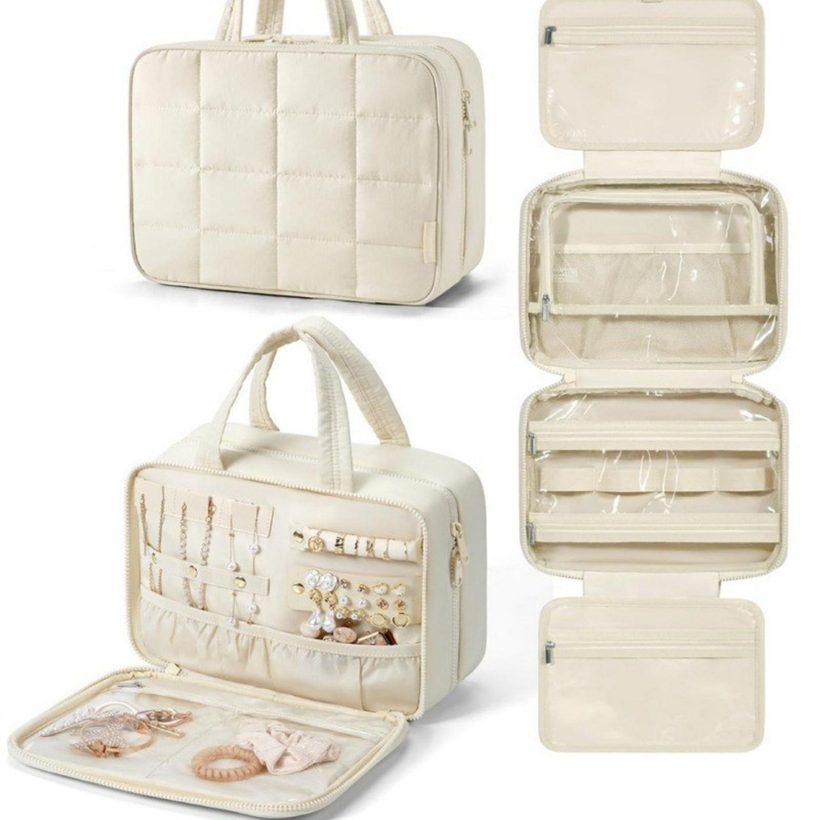 

Multi-functional Toiletry Bag Storage Bag Hanging Bathroom Large Portable Storage Box Cosmetic Case For Makeup Women One Size