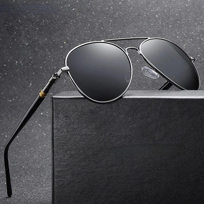 Pochromic Polarized Sunglasses for Men Women Color Changing Pilot Style Male Vintage UV400 Outdoor Driving Sun Glasses