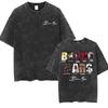 Bruno Mars The Romantic 2026 Album Cover T-shirts Men Women Fashion Vintage Washed T Shirt Hip Hop Cotton Short Sleeve T-shirt