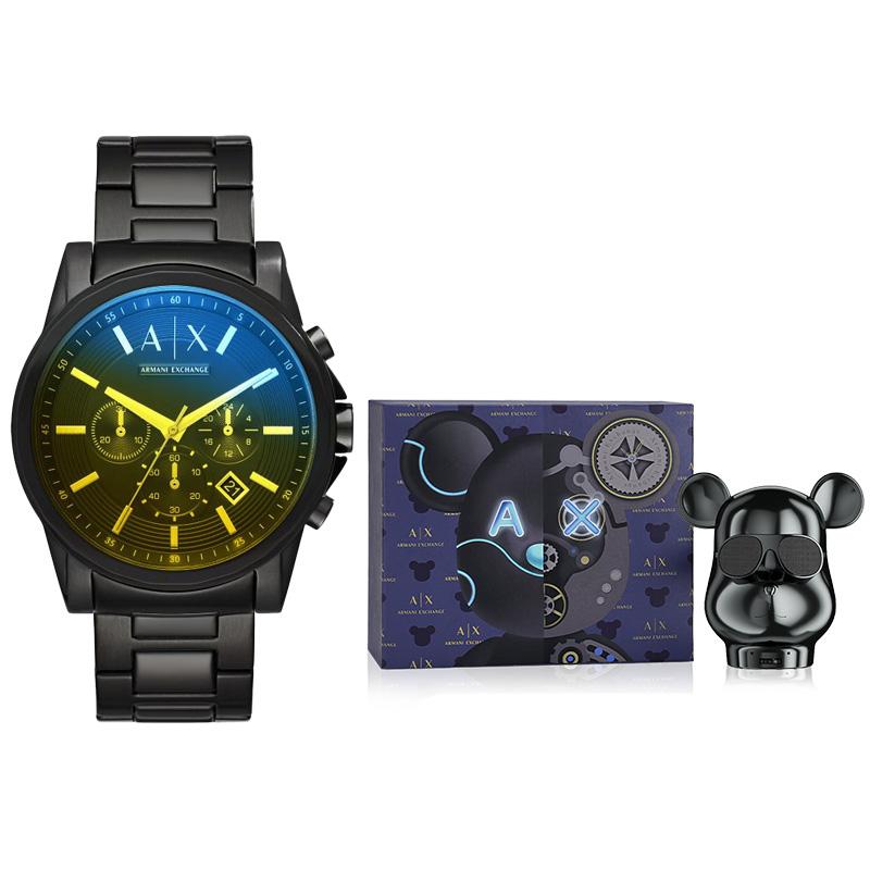 

ARMANI EXCHANGEAE Wrist Watch Quartz Movement Stainless Steel Strap Black Dial Men s Watches AX2513 Little Bear Gift Box