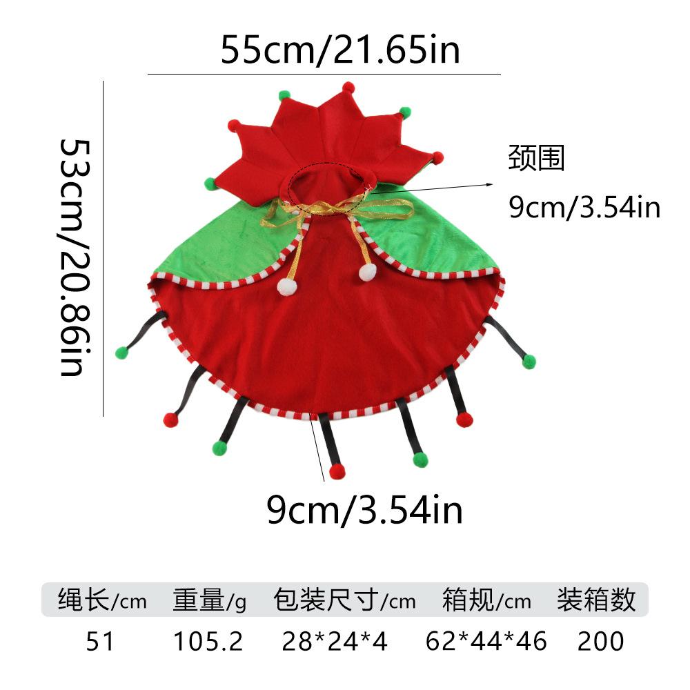 

Popular Christmas pet transformation clothing, cat and dog festive atmosphere cute decoration pet clothes One size fits all