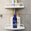 Stainless Steel Multi-Layer Corner Bathroom Rack with Retractable Toilet Storage