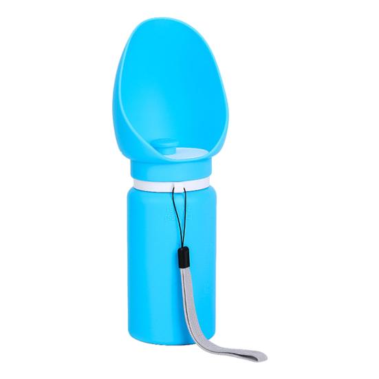 

Yousheng Foldable Dog Water Bottle Portable Leak-Proof Water Dispenser with Drinking Bowl Silicone Collapsible Pet Water Bottle for Dogs Cats Hiking синий