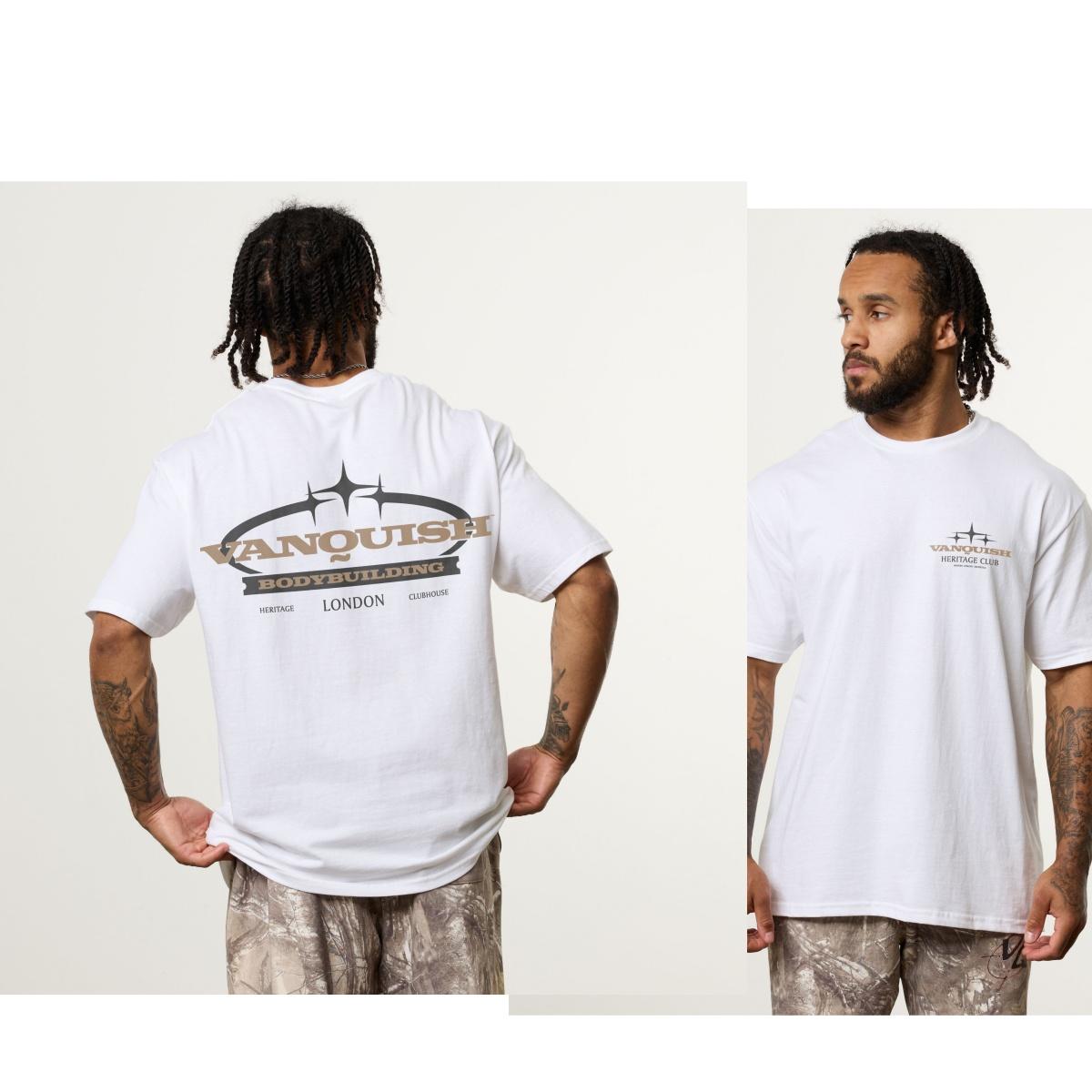 REVOLVE CROWN White Fitness Training Art Street Fashion Leisure TShirt Mens and Womens Luxury Brand Top S