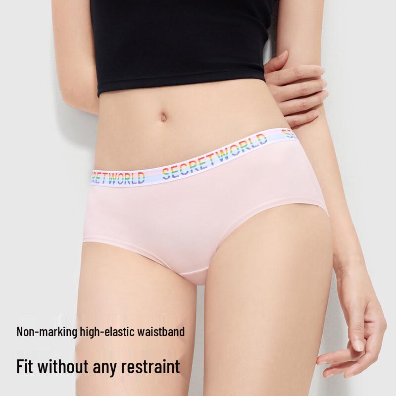 SecretWorld Women's Antibacterial Cotton Sports Briefs