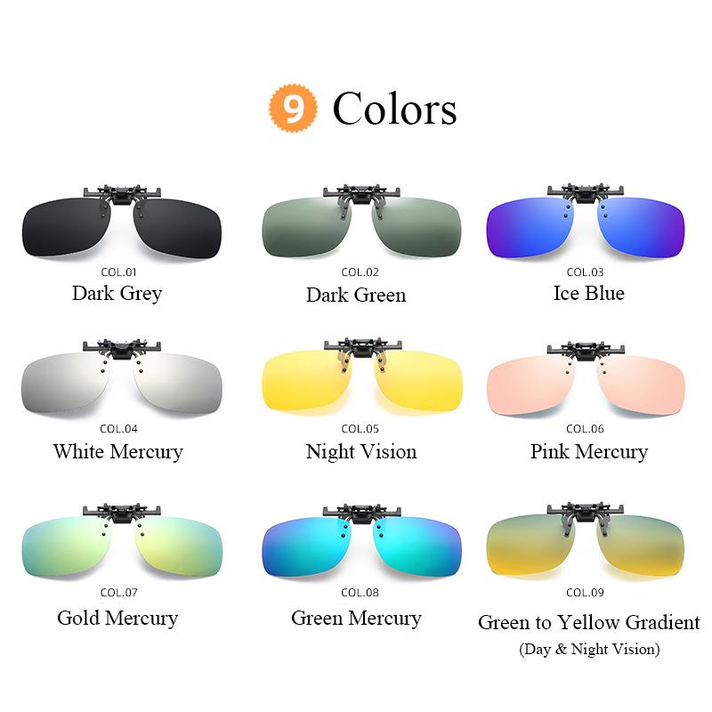 Buy Polarized Clip On Removable Sunglasses for Prescription Glasses at