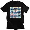 Stitch Face Collage T Shirt for Pure Cotton Tshirt Graphic Tee Short Sleeves T-shirts Loose Fit Clothing Gift Unisex
