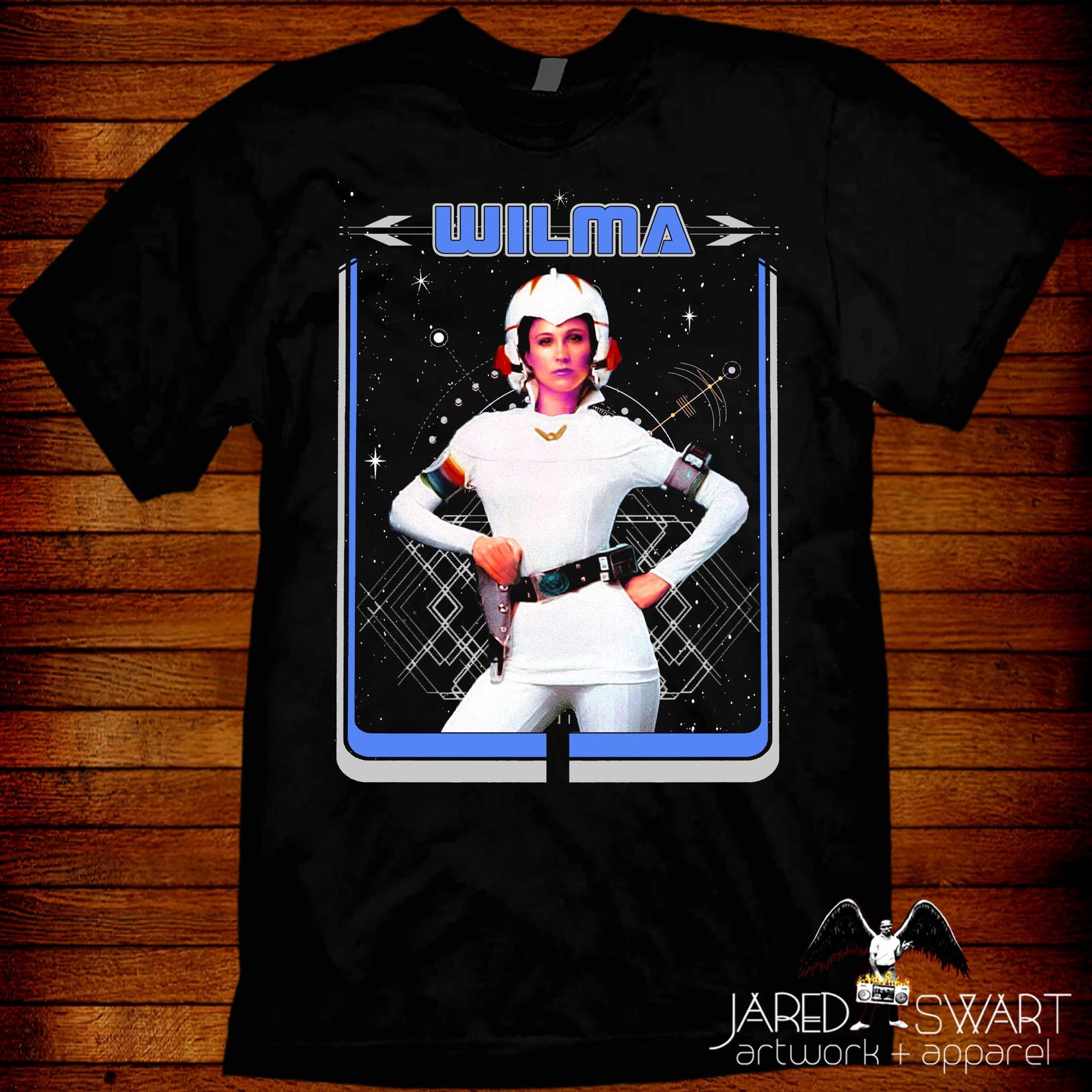 Buck Rogers Wilma T shirt: 80s Sci-Fi Pop Art Tee M