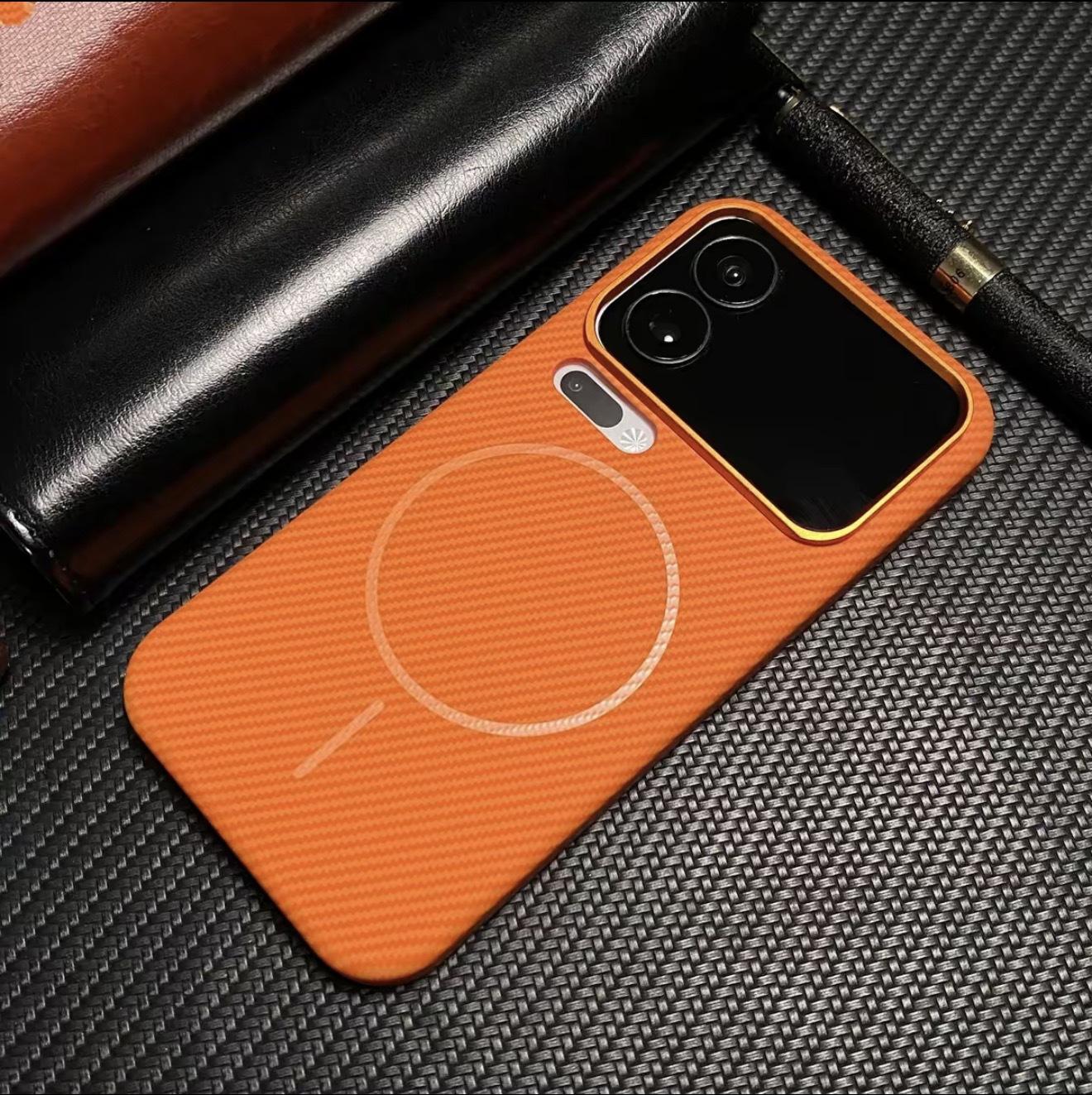 

Xiaomi 17PROMAX carbon fiber pattern fine ring magnetic mobile phone case is suitable for Xiaomi 15Ultra skin feel ultra-thin Xiaomi 17